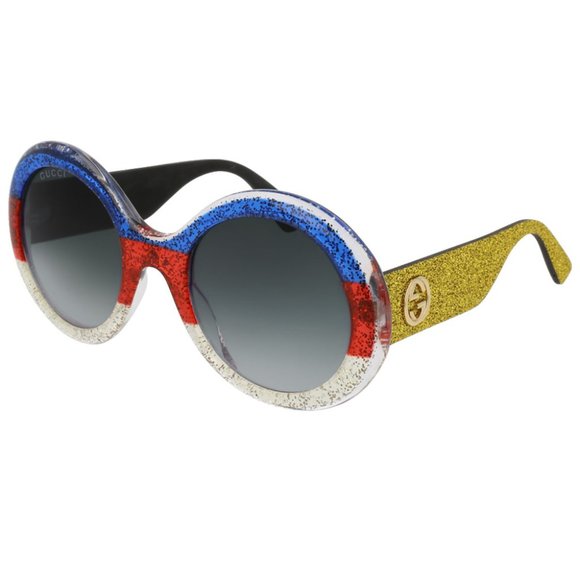 COPY - Gucci Round Style Grey Gradient Lens.